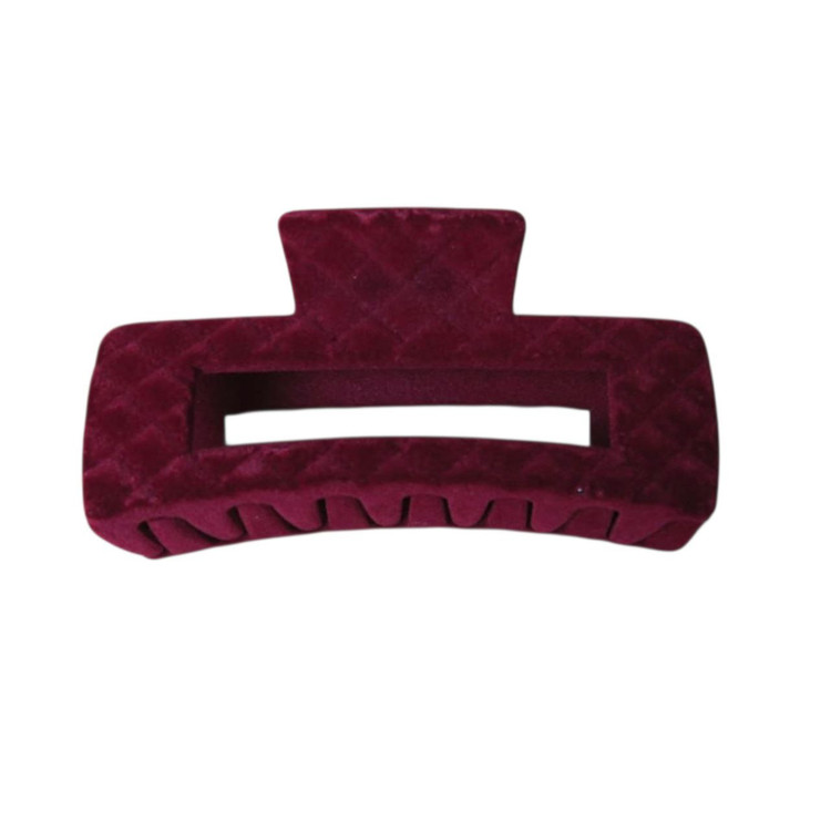 کلیپس مخملی مستطیلی قرمز