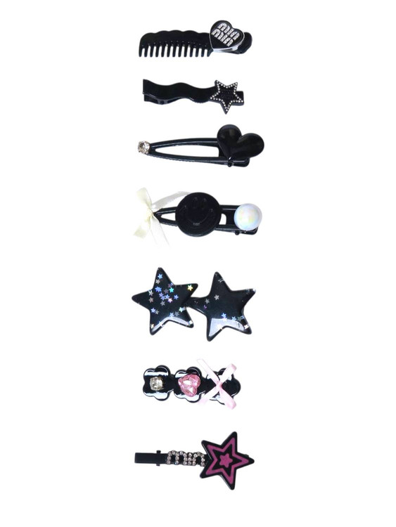 پک گیره موی مشکی برند MIU MIU