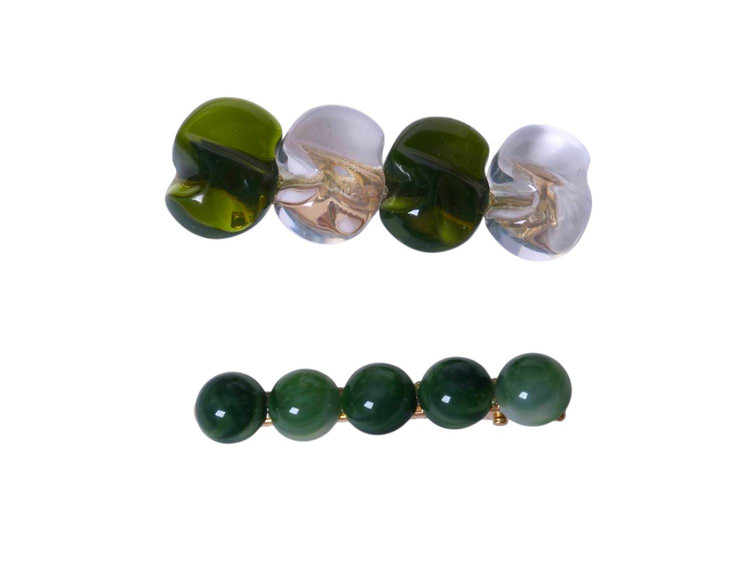 پک گیره سبز شیشه ای 2 تایی